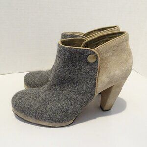 L.L. Bean Wool and Suede Ankle Booties
